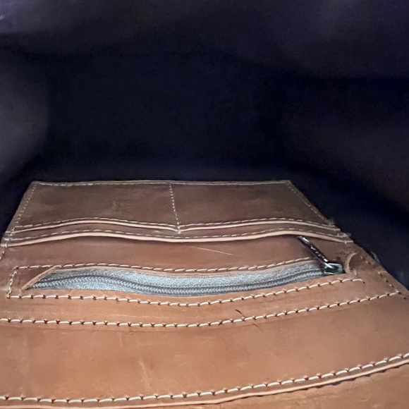 Hand Tooled Leather, Shoulder Bag - Picture 3 of 4